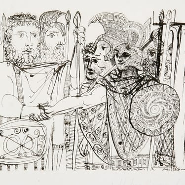 Composition, Pablo Picasso (After), Marina Picasso Estate Lithograph Collection 