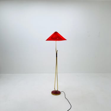 Mid century brass floor lamp 1960s Germany 