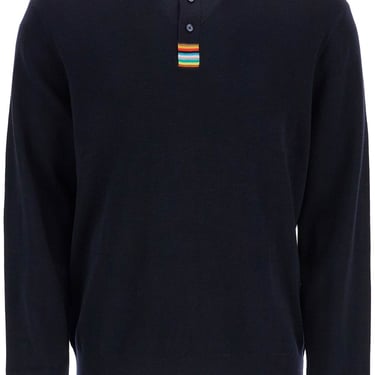 Paul Smith Merino Wool Polo-Style Pullover Sweater Men