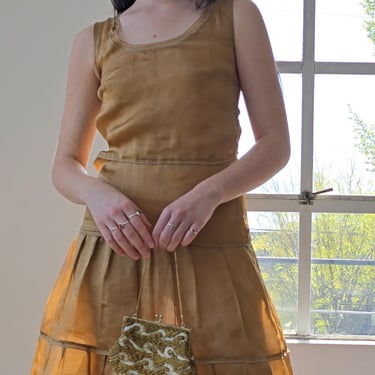 Jil Sander Layered Silk Organza Dress (S)