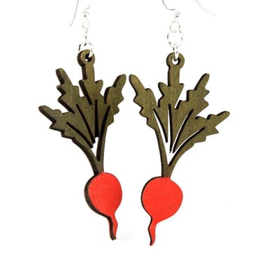 Radish Wood Earrings