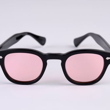 Small - New York Eye_rish  Causeway Glasses Black with Pink lenses 