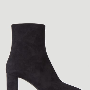 Saint Laurent Women Lou Suede Ankle Boots