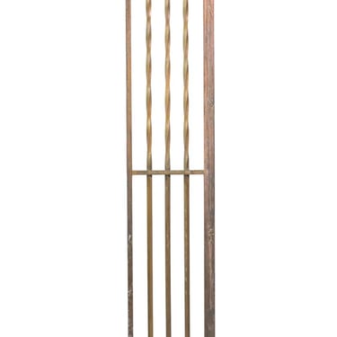 1920s Narrow Turned Spindles Brass Panel