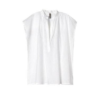 Khadi Shirt White Stripe