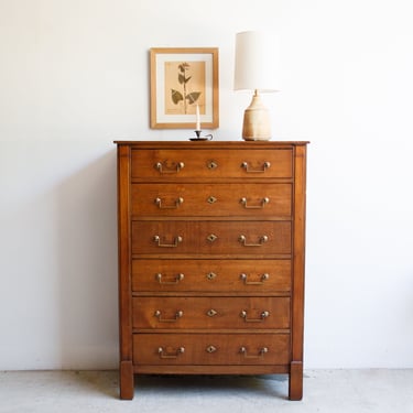 Vintage Oak Six Drawer Dresser