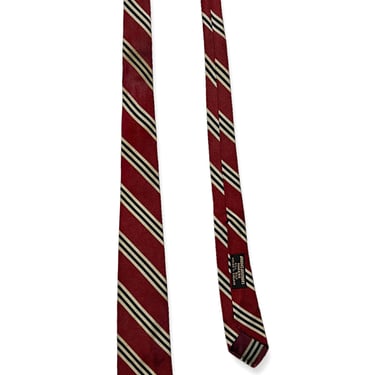 Vintage 1950s/1960s BROOKS BROTHERS Makers Silk Necktie ~ Repp Stripe ~ Preppy ~ Ivy Style ~ Trad ~ Tie 