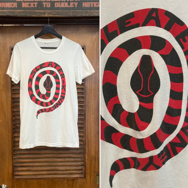 Vintage 1990’s “Sleater-Kinney” Rock Band Snake Design T-Shirt, 90’s Tee Shirt, Vintage Clothing 