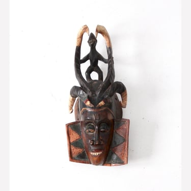 African art mask, Guro tribal mask 