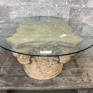 Glass Columnal Coffee Table (Seattle)