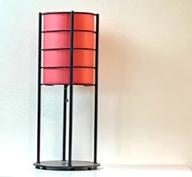 Vintage 80s Asian Inspired Postmodern Table Lamp 