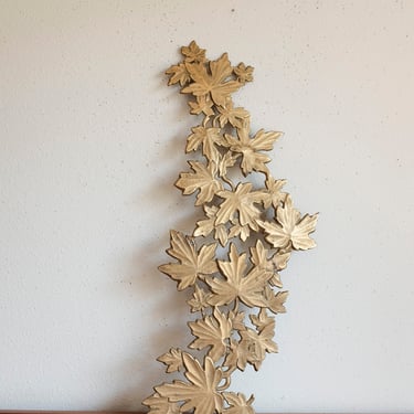 Brass Leaves Mid Century Wall hanging 