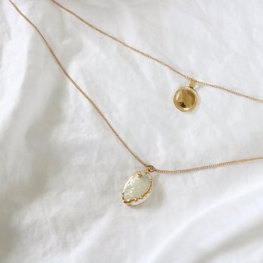 gilded pendant seashell necklace 