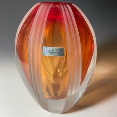 Evolution Mesa Sunrise Glass Vase by Waterford 