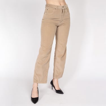 Sm-Med 70s Cacharel Khaki Corduroy Pants 30