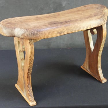 Vintage Kyosoku Japan arm rest furniture 1900 wood craft interior 