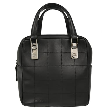 Chanel 2001-2003 Black Calfskin Choco Bar Handbag