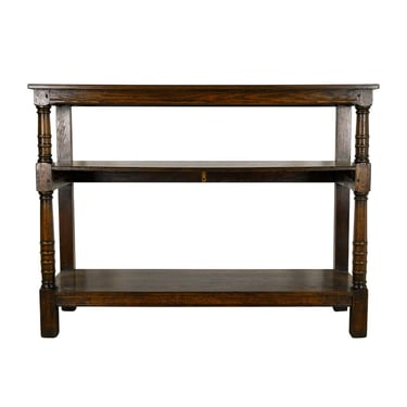 Antique Union Theological Seminary Three Tier Oak Counter