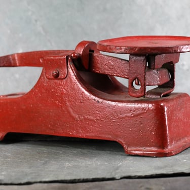 Vintage Industrial Red Lever or Part of a Scale | Vintage Industrial Decor | Circa 1930s 