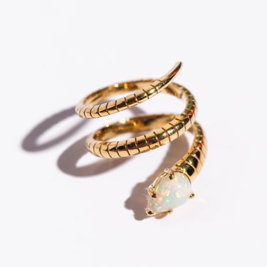 JACQUELINE ROSE Opal Serpent Ring