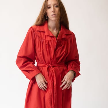 Red Trench Coat | Pauline Trigere 
