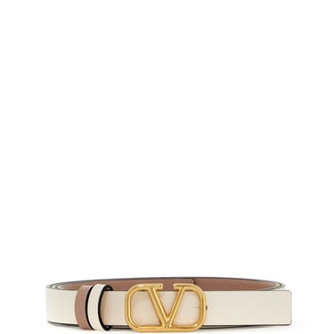 Valentino Garavani Reversible Vlogo Signature Leather Belt Women