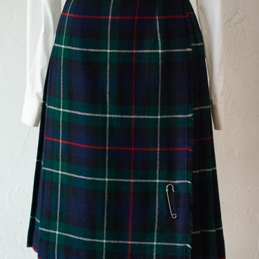 Vintage Blarney Irish Tartan Wool Kilt Skirt M