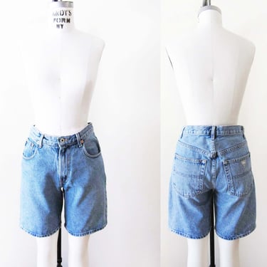 Vintage 90s Guess Jeans Long Denim Shorts 30 M 