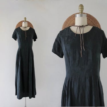 noir silk maxi dress - 6 