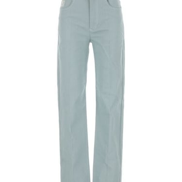 Fendi Woman Powder Blue Denim Jeans