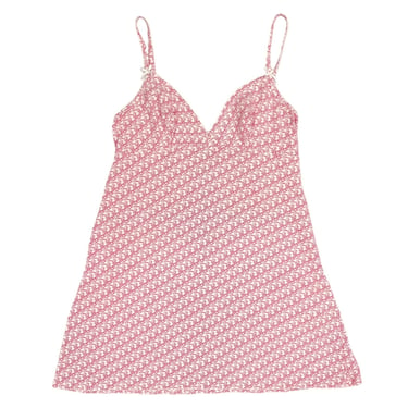 Dior Pink Logo Slip Dress