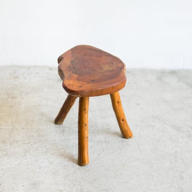 Carved Milking Stool