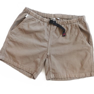 90s shorts / Gramicci shorts / 1990s belted Gramicci adventure hiking shorts elastic waist womens Medium 