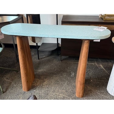 Travertine Top Console Table
