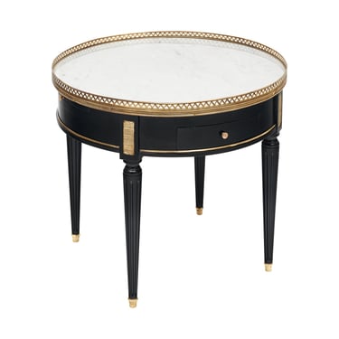 Ebonized Louis XVI “Bouillotte“ Side Table