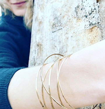 Heorth | Bound Bracelet | 6 Strand Yellow Gold