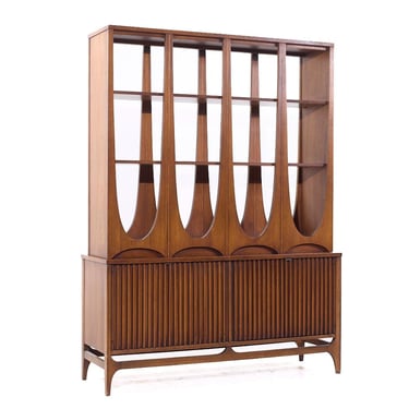 Broyhill Brasilia Mid Century Walnut Room Divider - mcm 