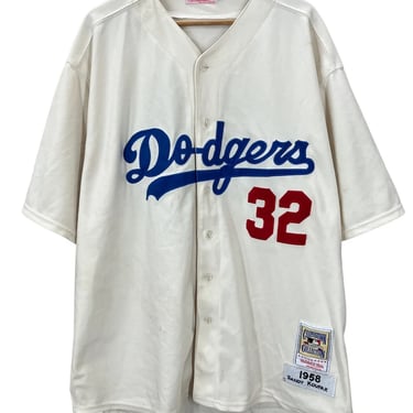 Sandy Koufax Los Angeles Dodgers Mitchell Ness Baseball Jersey  Sz 54