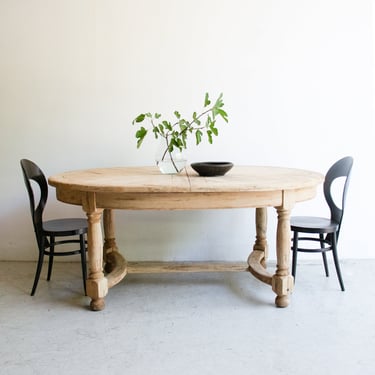 Oval Oak Extension Dining Table