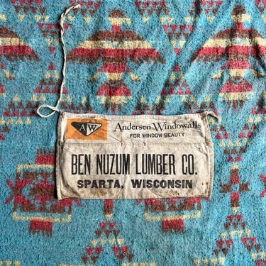 Vintage Ben Nuzum Lumber Co Nail Apron Sparta, WI 
