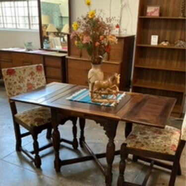 Solid Walnut Gothic Table