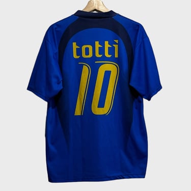 Vintage Francesco Totti Italy Home Soccer Jersey XL