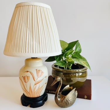 Small Floral Table Lamp
