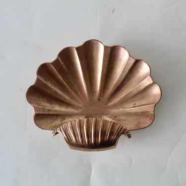Ben Seibel Style Clam Shell Catchall Tray Dish Seashell Scallop 
