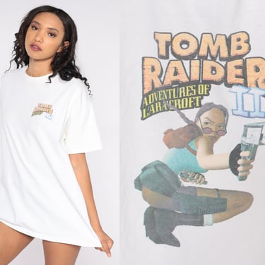 90s Tomb Raider 3 T Shirt Adventures of Lara Croft Video 90s Tomb Raider 3 T Shirt Adventures of Lara Croft Video