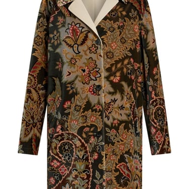 Etro Women Floral Paisley Velvet Coat