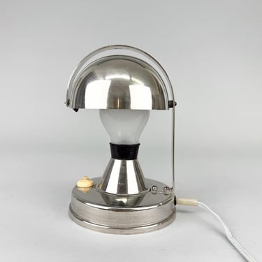 1930s Bauhaus Mushroom Table Lamp, Czechoslovakia 