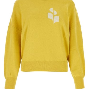 Isabel Marant Etoile Woman Yellow Cotton Blend Oversize Marisans Sweater