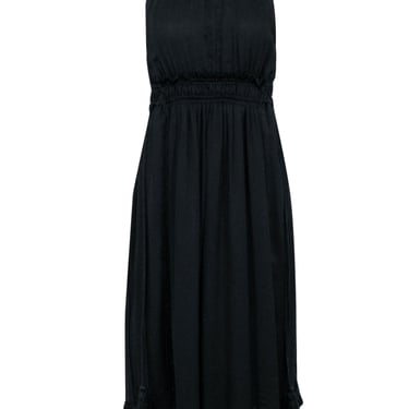 Apiece Apart - Black Sleeveless Fringe Pom Hem Dress Sz 0