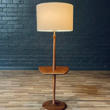 Mid-Century Modern Floor Lamp w/ Side Table by Laurel, c.1960’s 